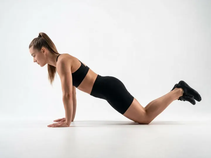 Knee Push-ups, level 1 of push-ups
